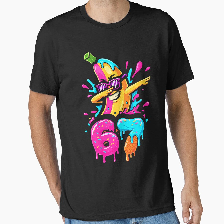 67 Funny Baseball Dabbing Banana 6 7 Dripping Ice Cream Meme by mjohnson9