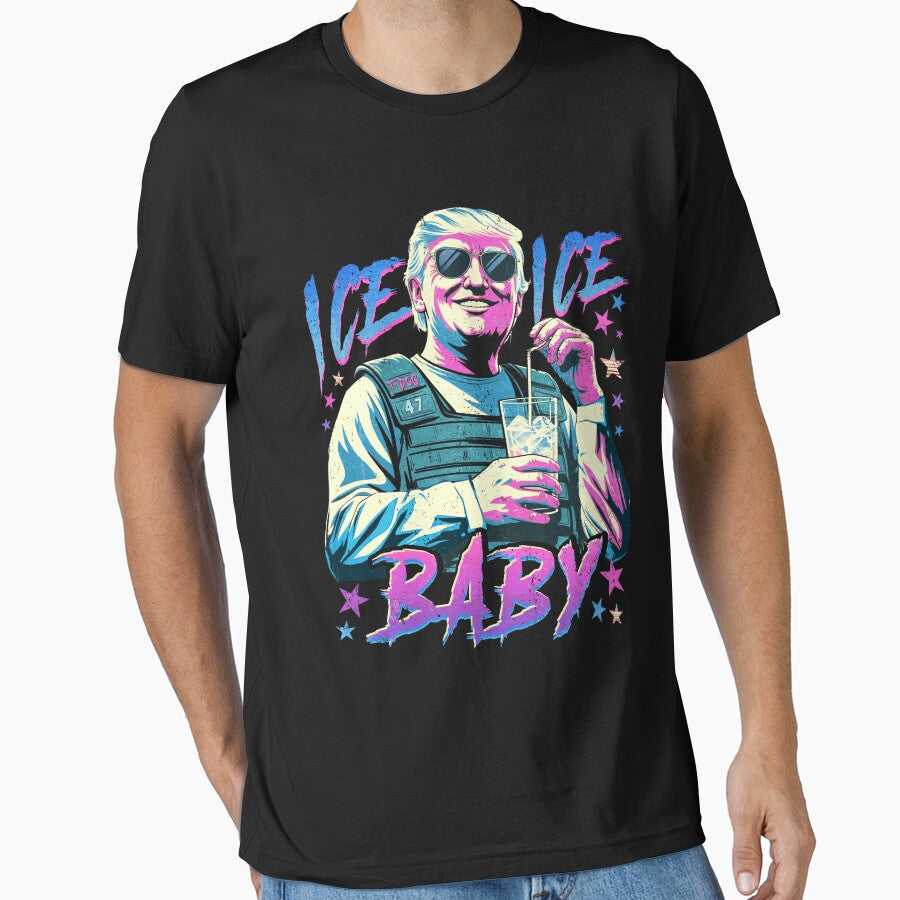 Ice Ice Baby Retro Funny Trump by MackenzieBin
