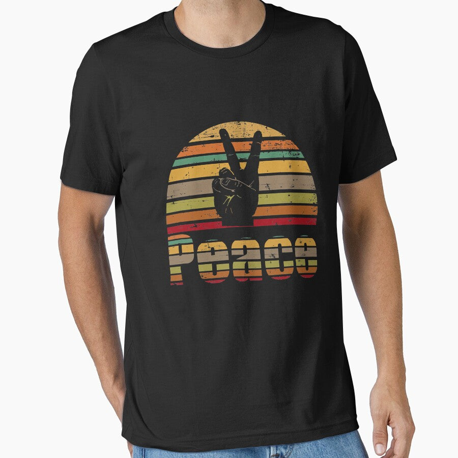 Peace Sign Retro Love 60's 70's Hippie by shannange
