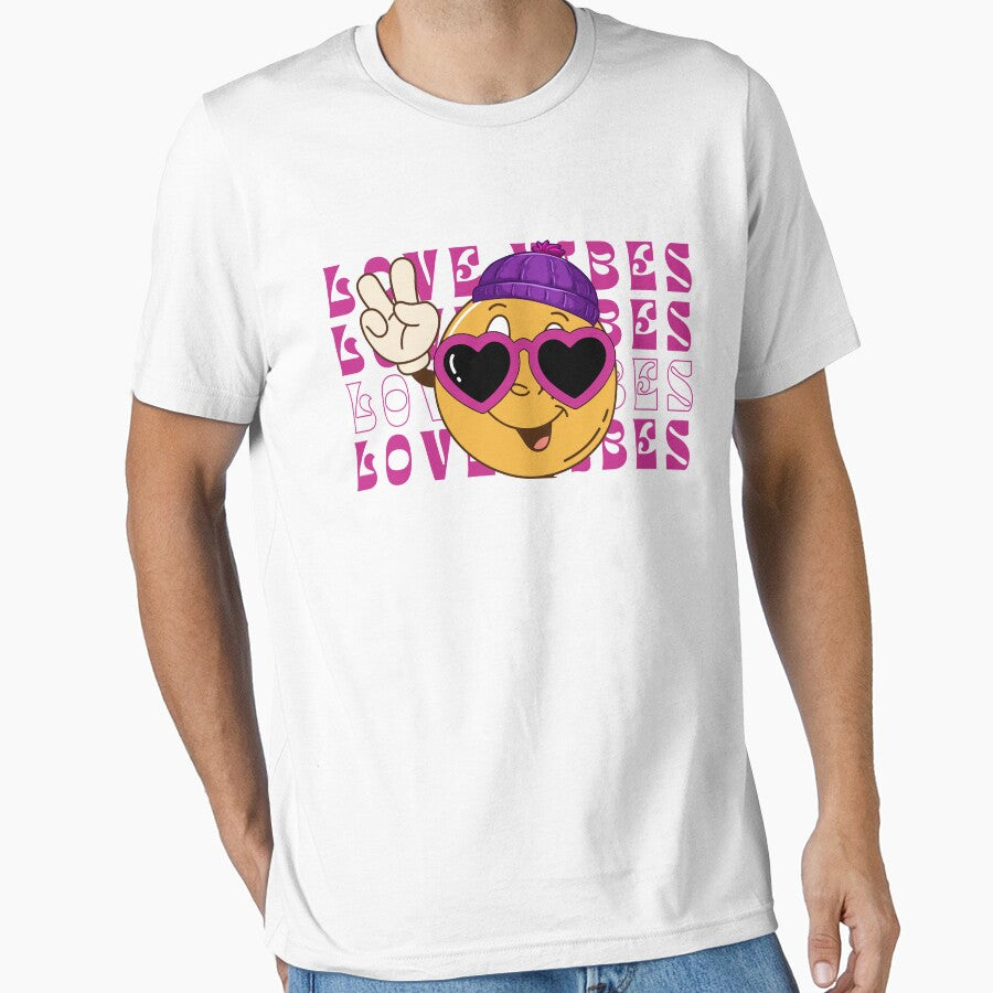 Valentines Day Love Vibes Groovy Women Men by ZACK ART