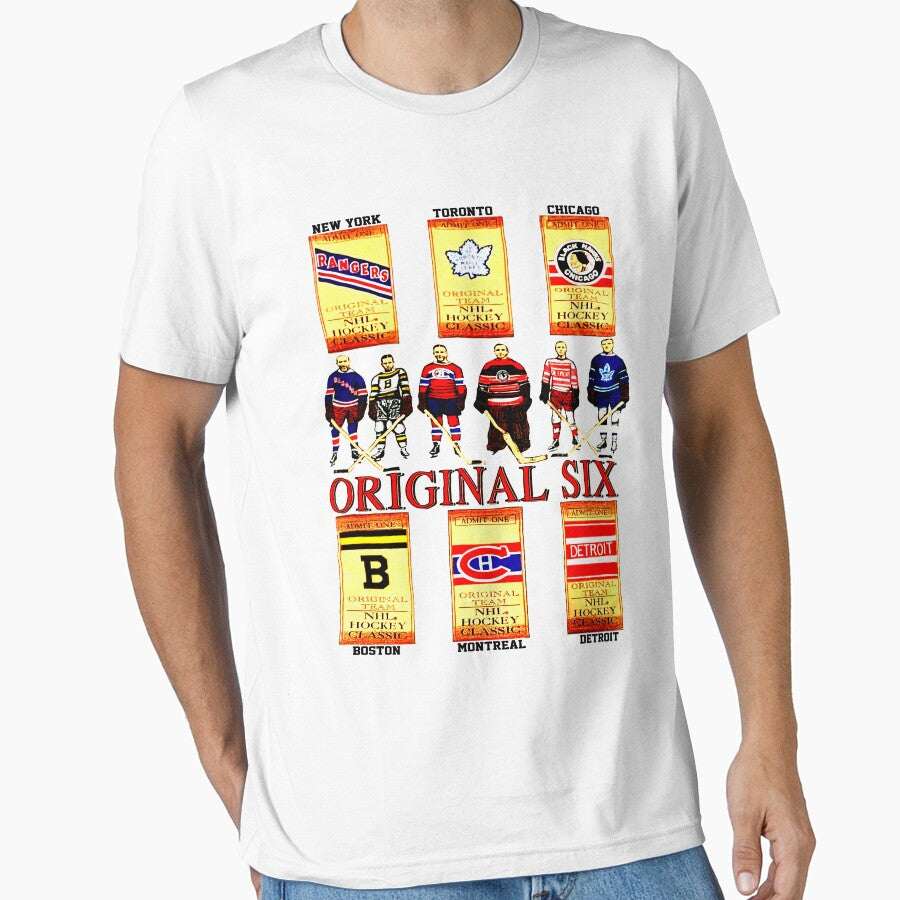 Vintage 90s NHL Original 6 Hockey by EsperasVera