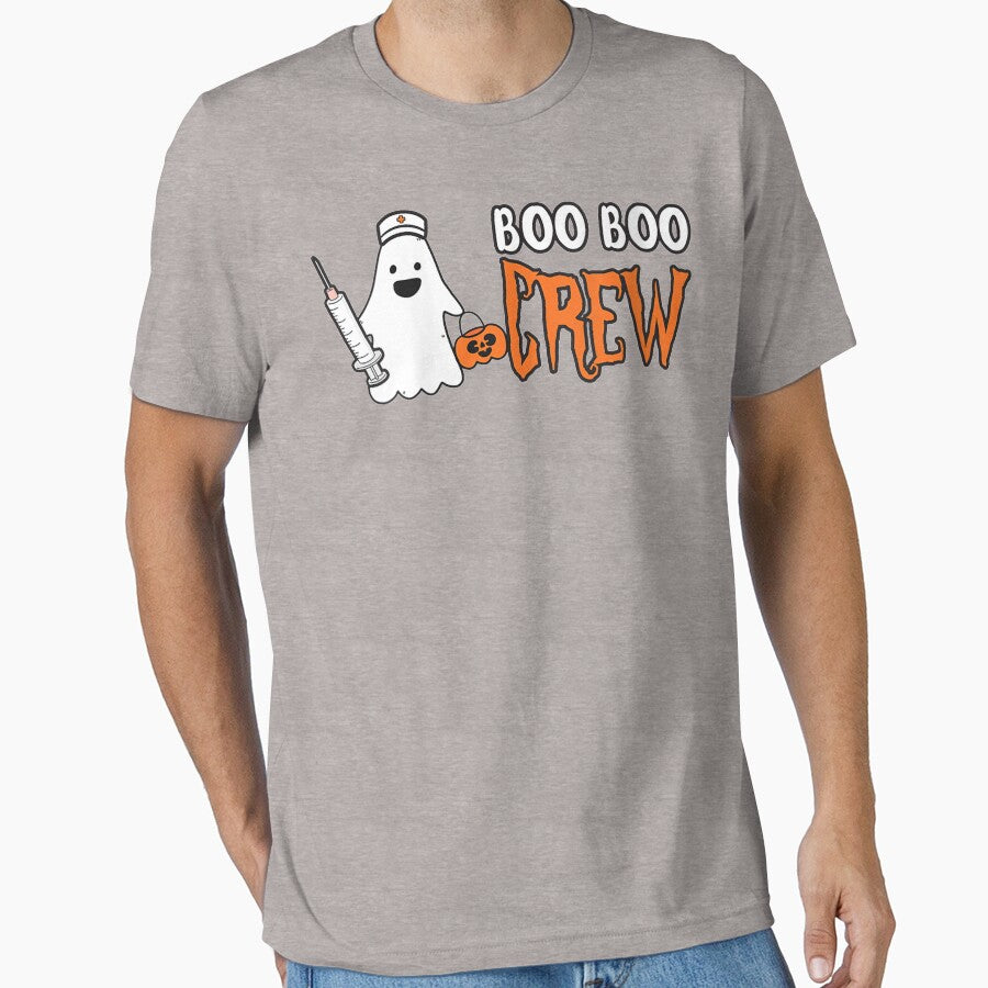 Womens Boo Boo Crew Nurse Gift Crue Halloween V-Neck by AntwoneStudio