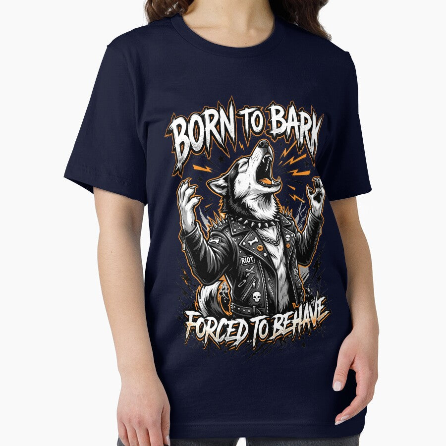 Born To Bark Forced To Behave Husky Design by Tong4130