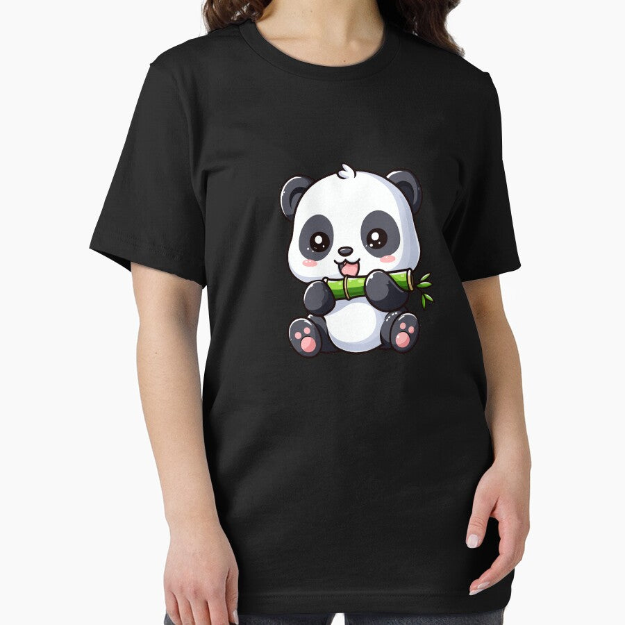 Panda eating bamboo by TomTeeShop01