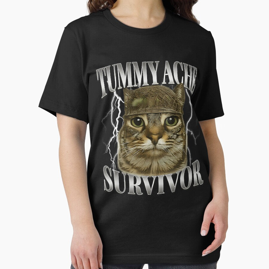Tummy Ache Survivor Funny Meme by LilaSchuster