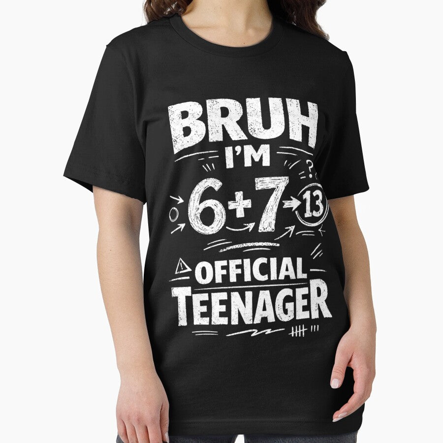 13th Birthday Shirt Funny Meme 6 7 Birthday 13 for Teen Boys by FreshVibe Prints