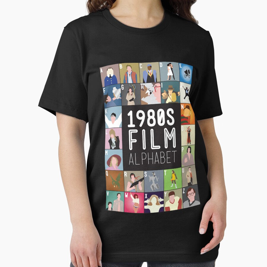 1980s Film Alphabet Tee by Stephen Wildish