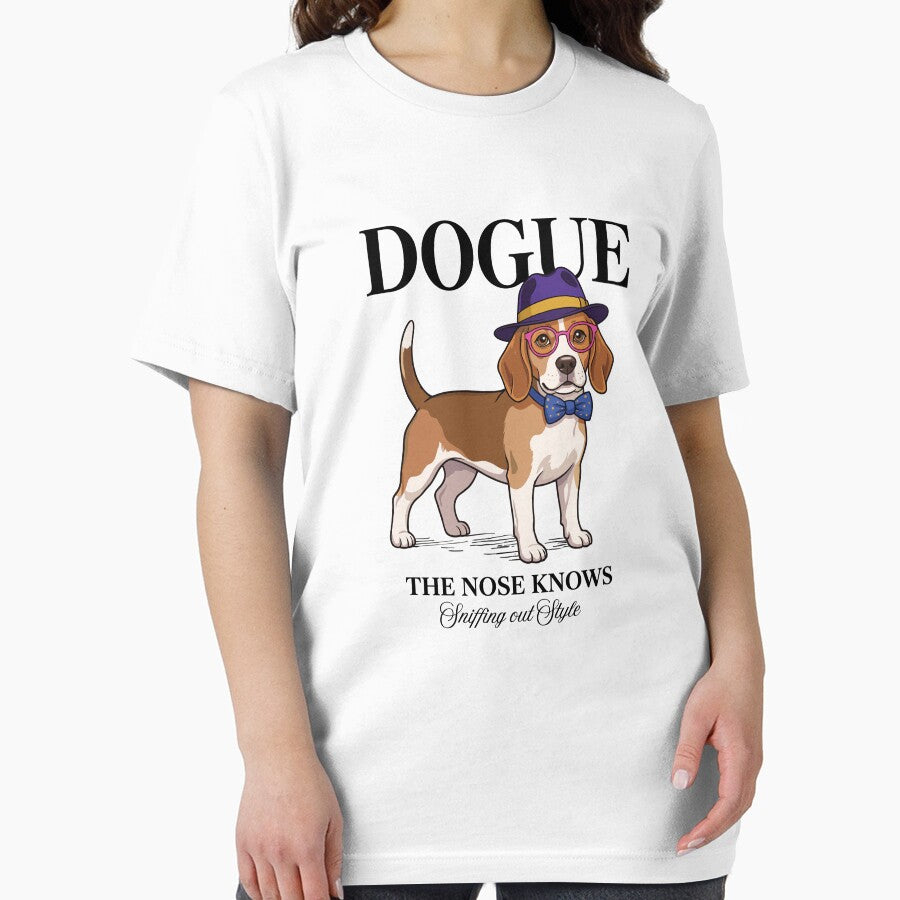 Beagle DOGUE Fashion Magazine - The Nose Knows Sniffing Out Style by KojourinArt