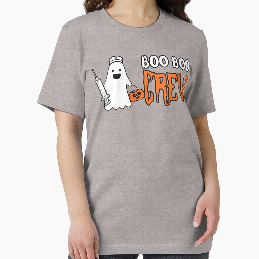 Womens Boo Boo Crew Nurse Gift Crue Halloween V-Neck by AntwoneStudio