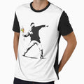 Love Is In The Air (Flower Thrower) - Banksy Graffiti by portokalis