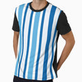 sky blue plain stripes by Feral Lines Studio