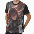 Dynamic Lancer Scathach Sukasaha Fate Grand Order Lightning Red Anime Girl Aura by HumbertoValveno