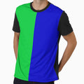 Green Blue Two Tone Color Split by PatternTitan