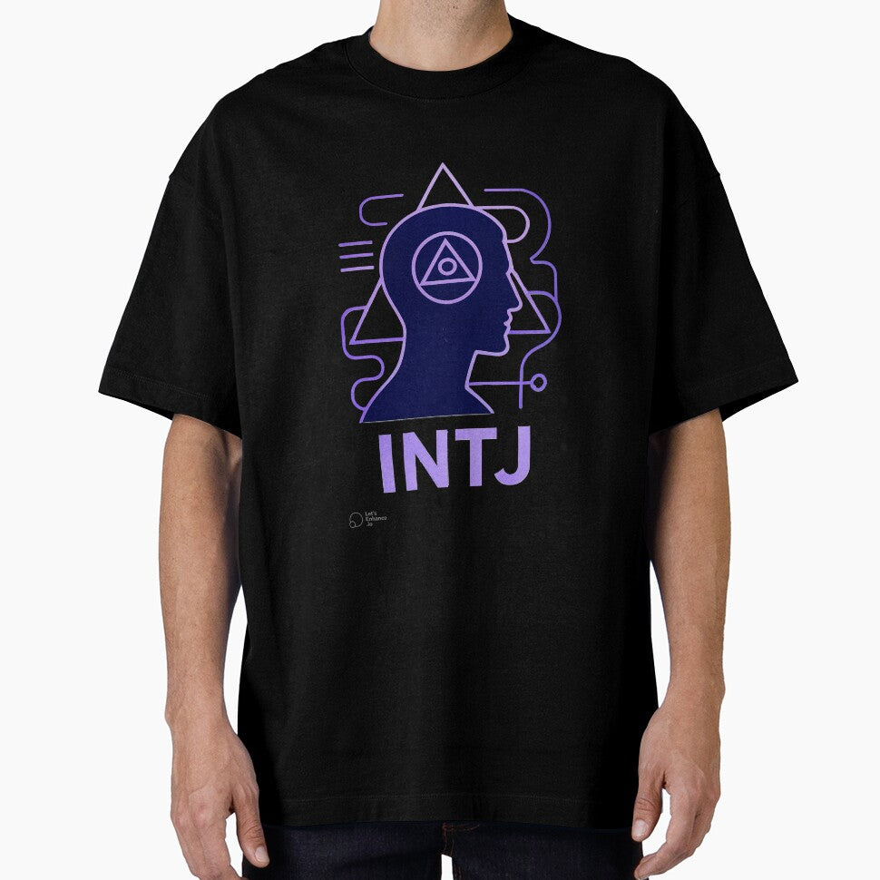 INTJ Personality Abstract Art – MBTI Design (Center Print) by W-Rm
