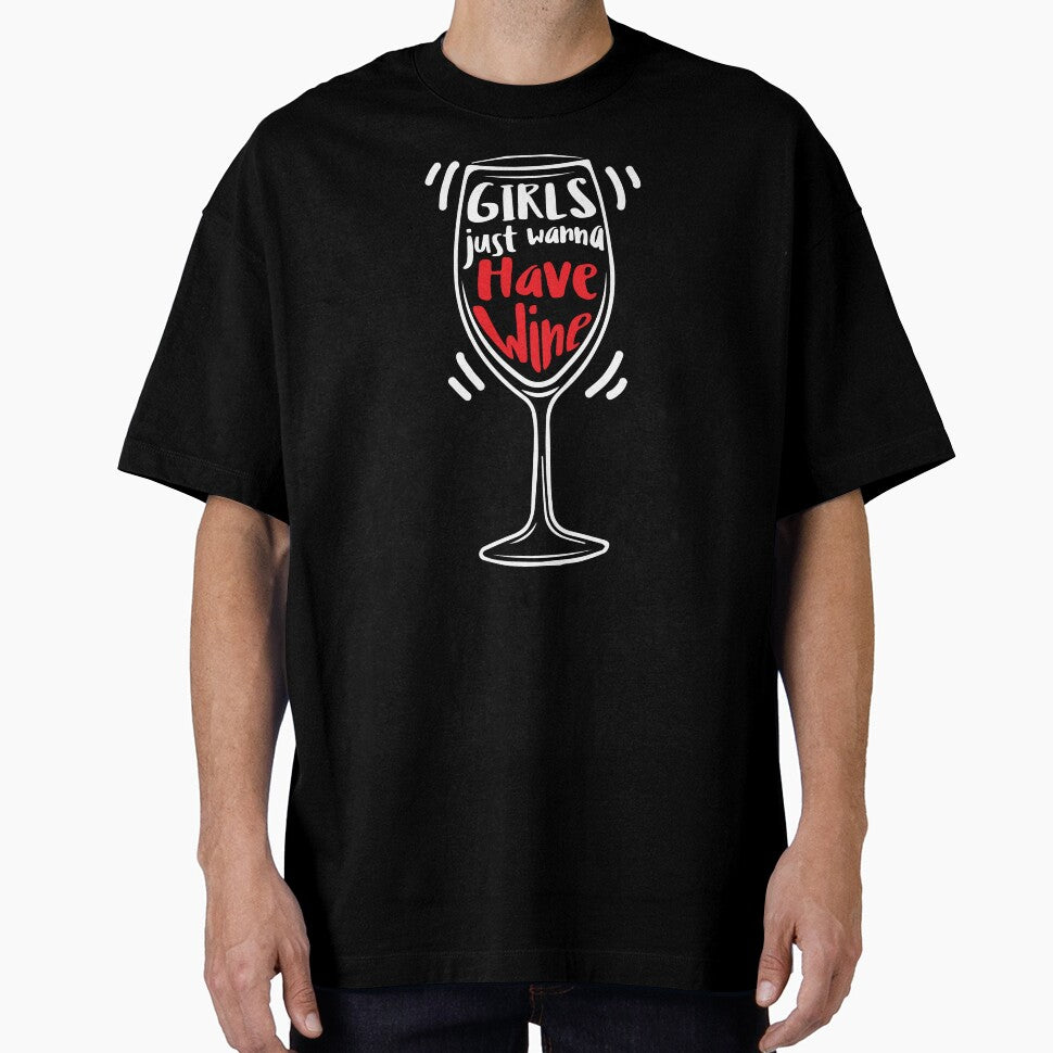 Wine Lover Girls just wanna have wine Birthday Gift Idea by haselshirt