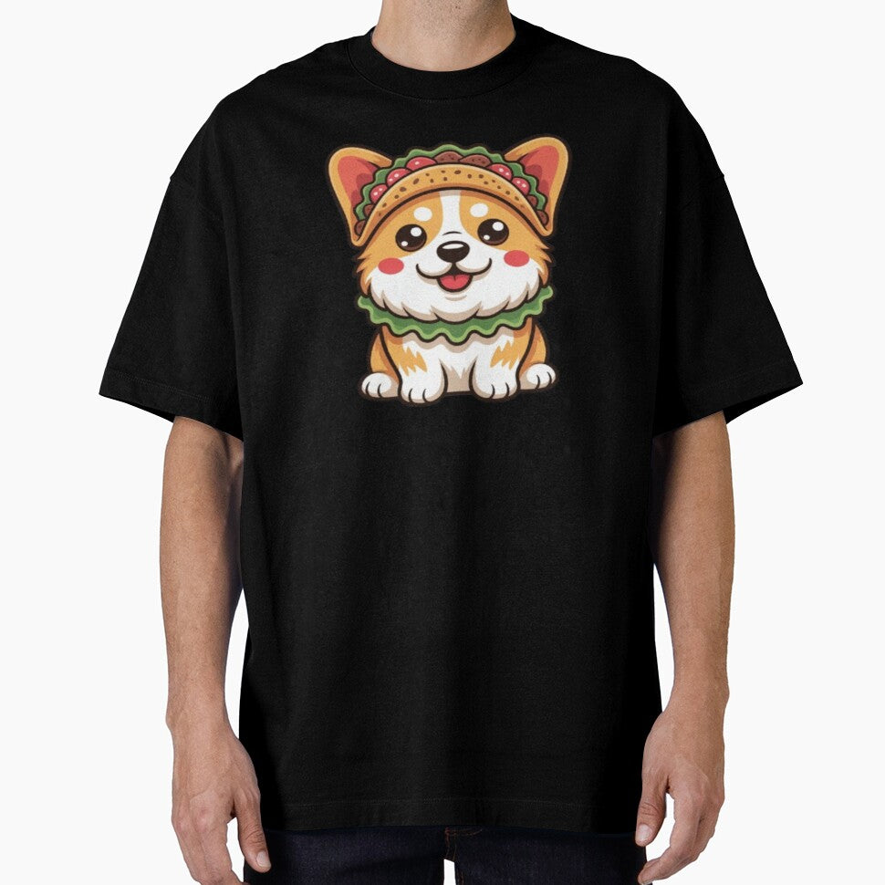 Corgi Taco - Cute Food Pun Kawaii Dog Art by DailySparks