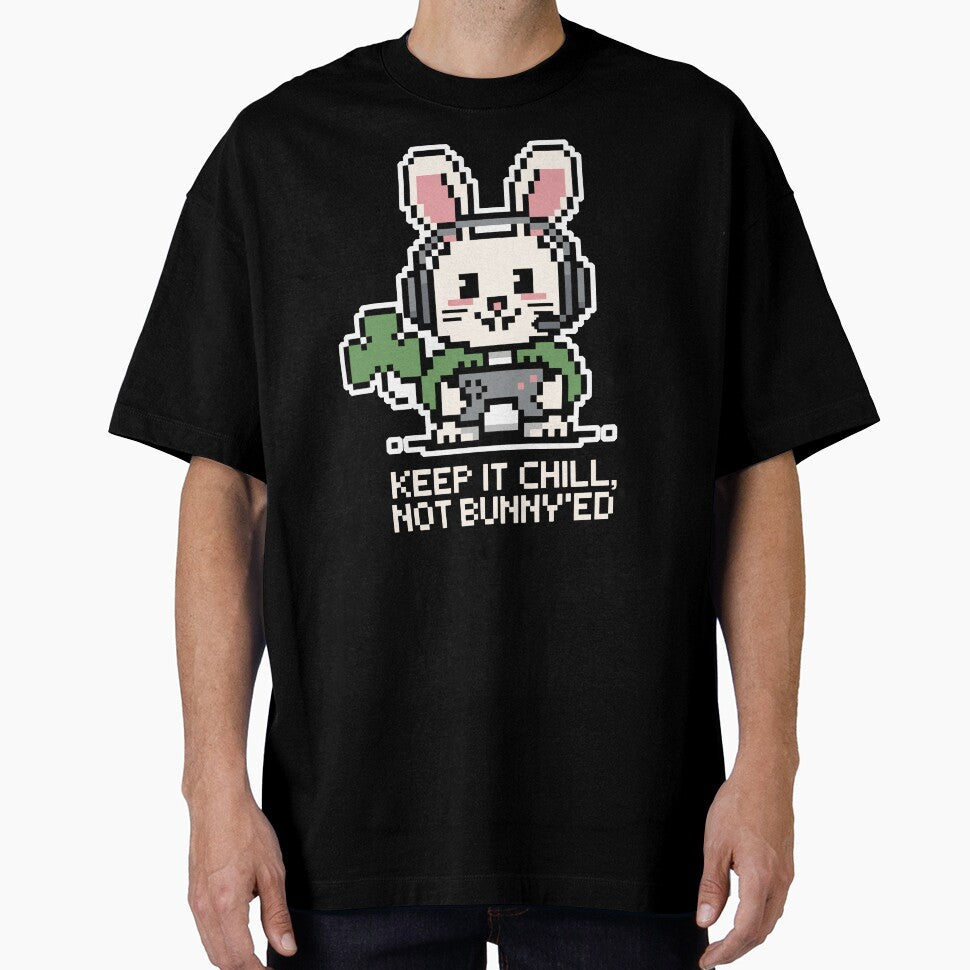 Keep It Chill Not Bunny'ed — Retro Pixel Bunny Gamer Graphic by NaturEdeN