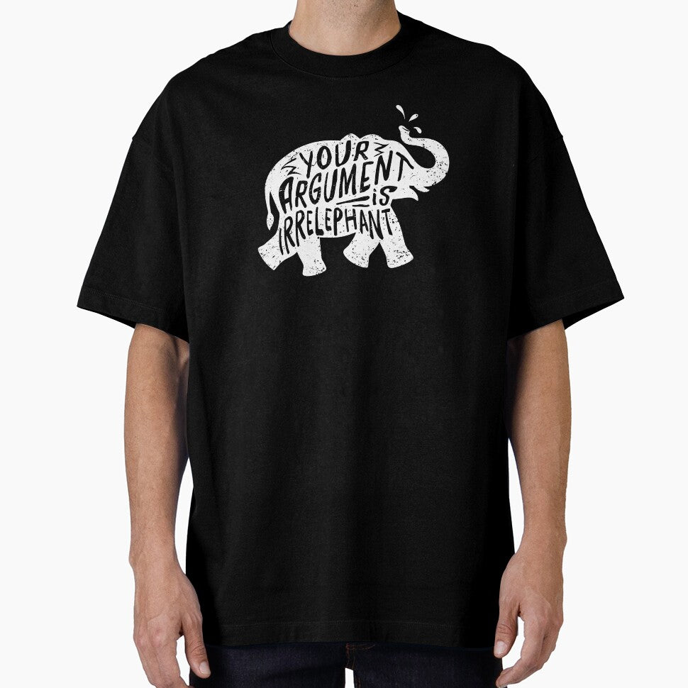 Funny Elephant Irrelephant Pun graphic for Pun Lovers by Lisbob