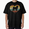 Retro vintage pug heart by gastonfongemie