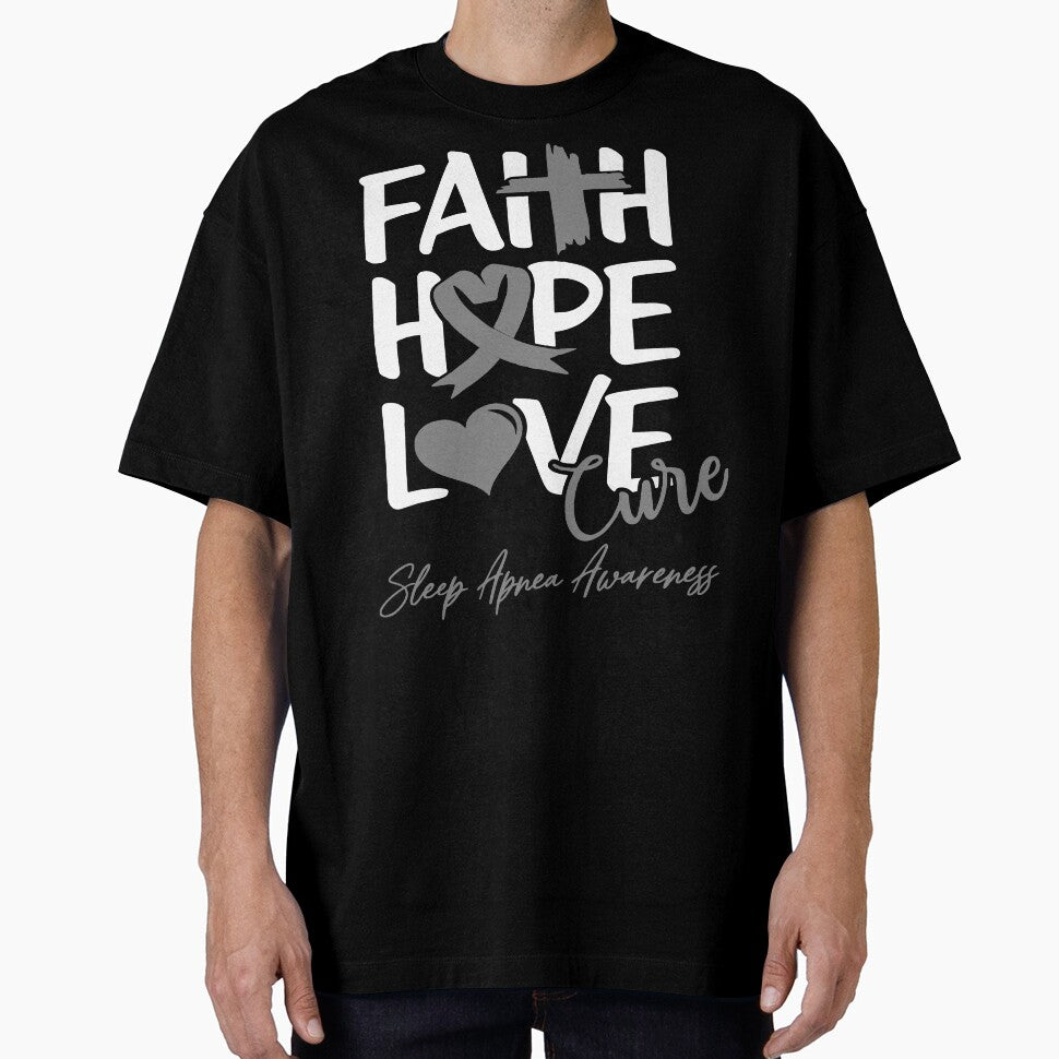 Faith Hope Love Cure Sleep Apnea Awareness by Grooffos