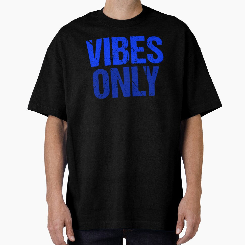 Vibes Only, Blue Grunge Typography by Memes N Lore