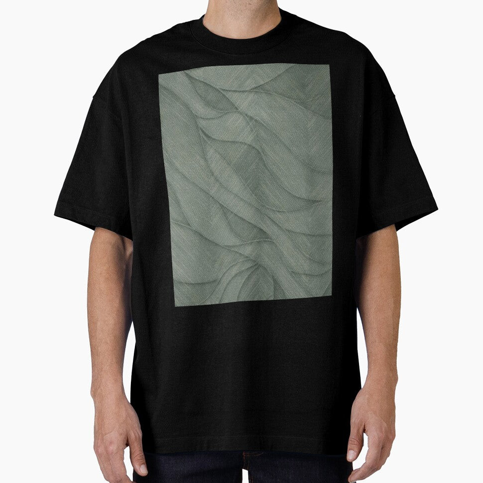 Sage Green Leaf Veins Tetured Pattern by ZedColors