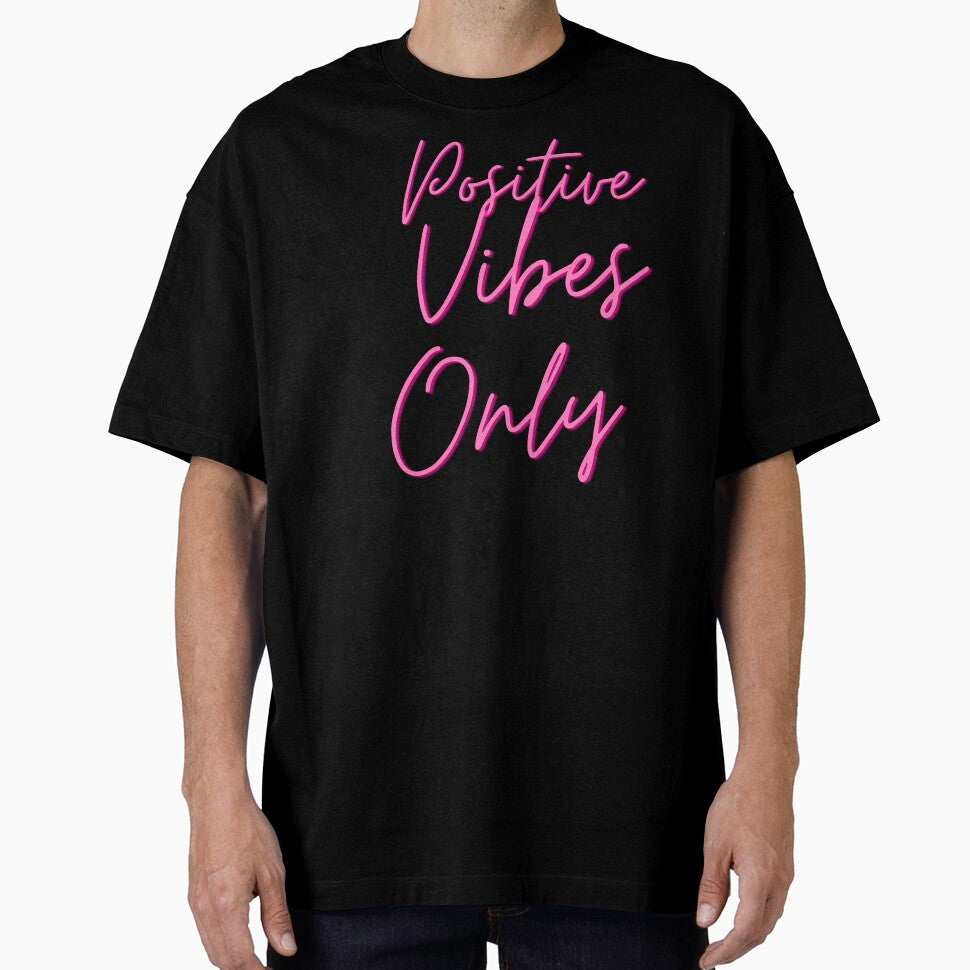 Positive Vibes Only – Aesthetic Good Energy Motivational Quote Design by Gilded Dreams