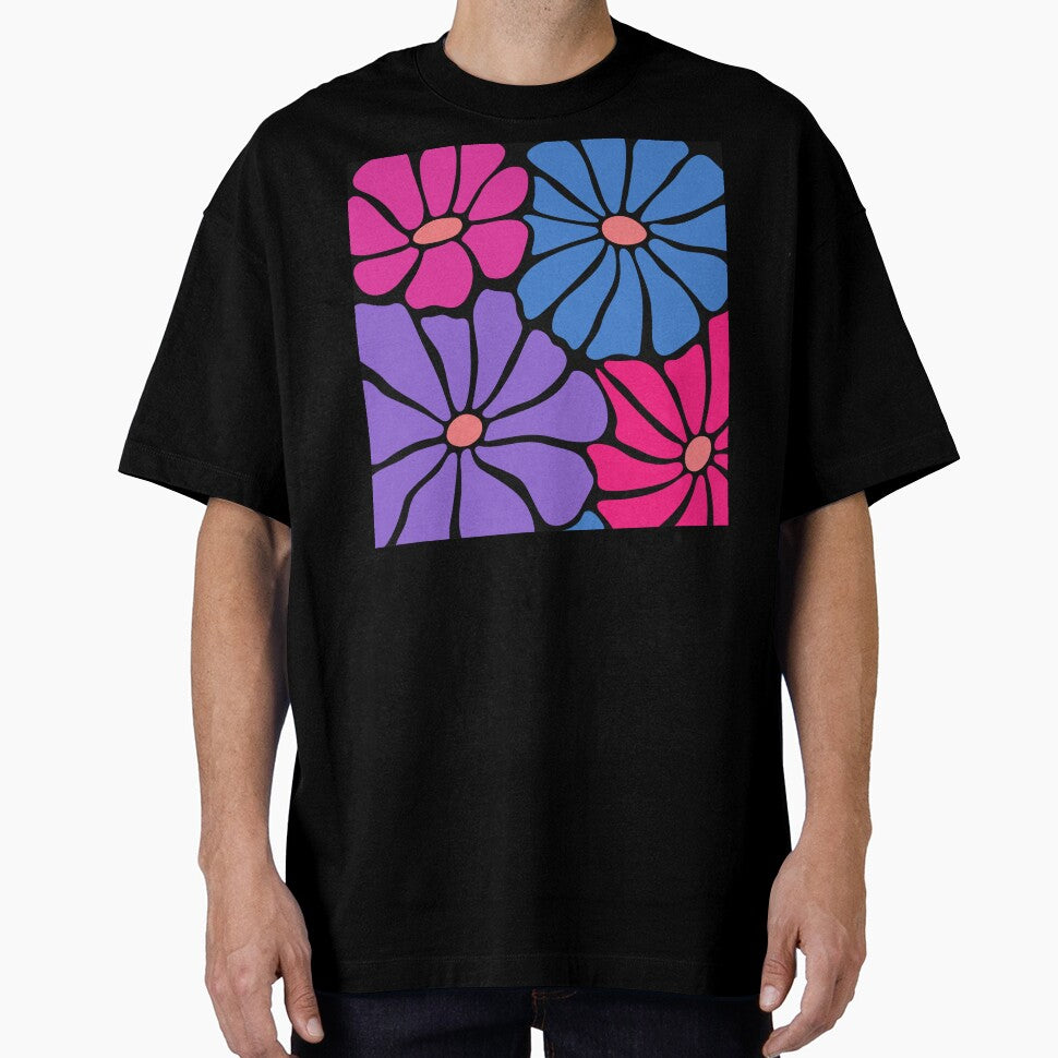 Boho Pink, Purple And Blue Floral Art Designs by DEC02
