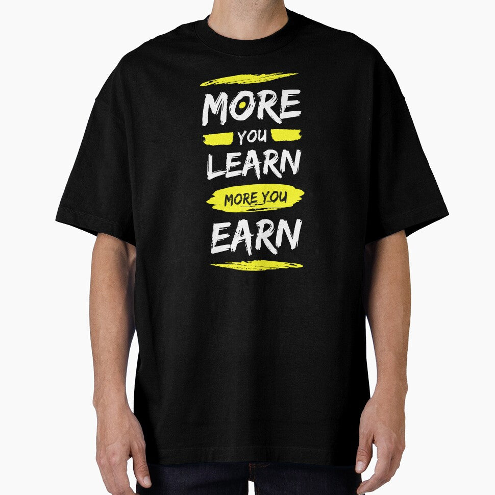 More You Learn More You Earn - Motivational Quote by Zirrko