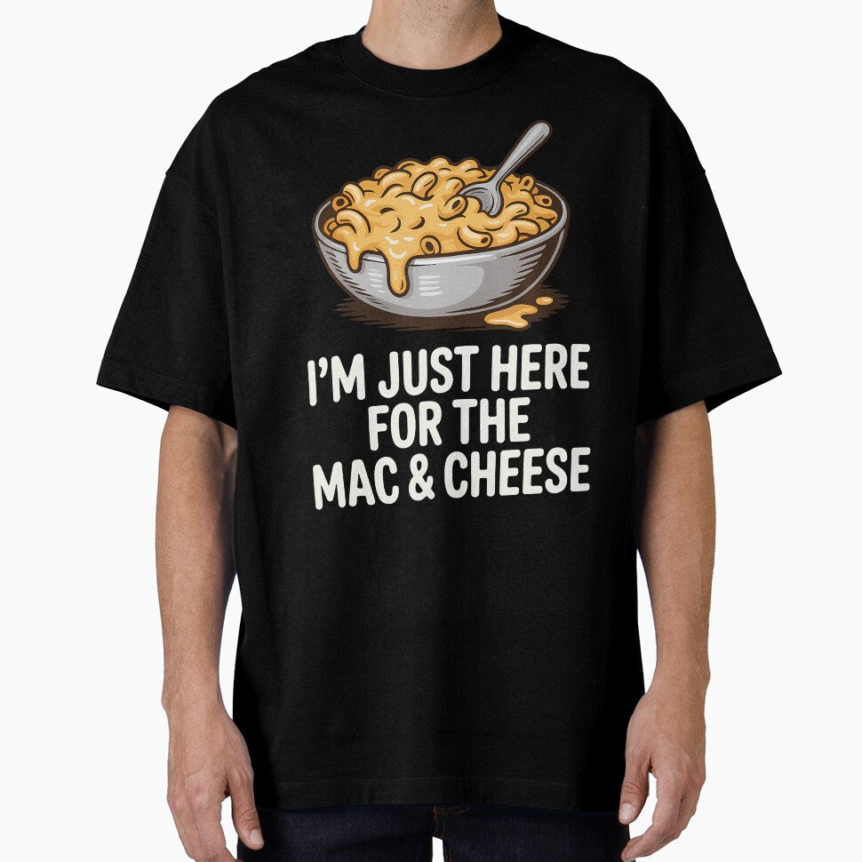 Just Here For Mac And Cheese Funny Foodie by RosaliaAmber