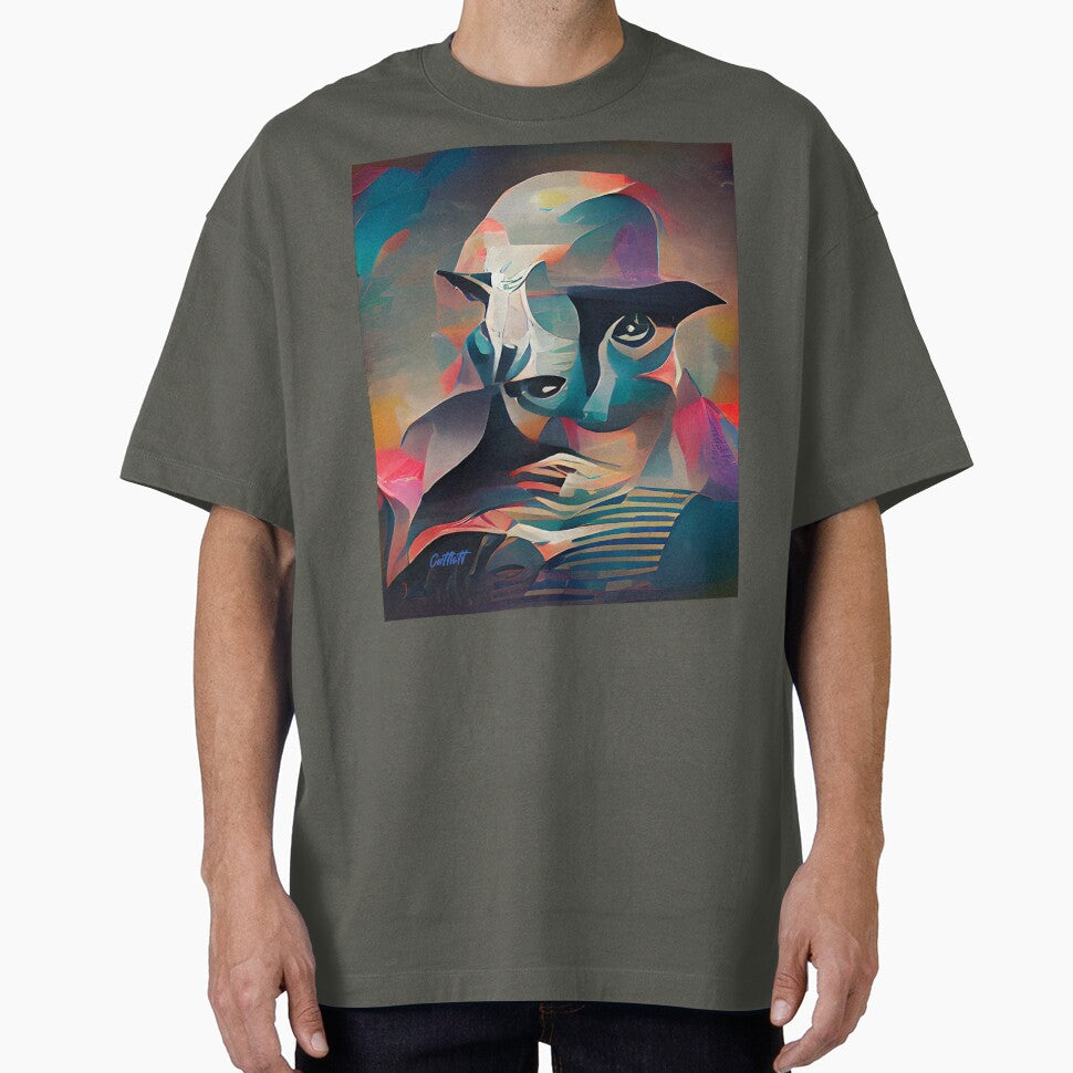 Modern Art - Abstract Face -Style of Cubism by CattlettArt