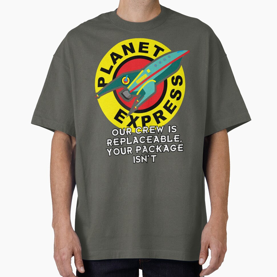 "Our Crew Is Replaceable, Your Package Isn’t" Shirt – Futuristic Space Delivery Parody Tee by Retro-Realm