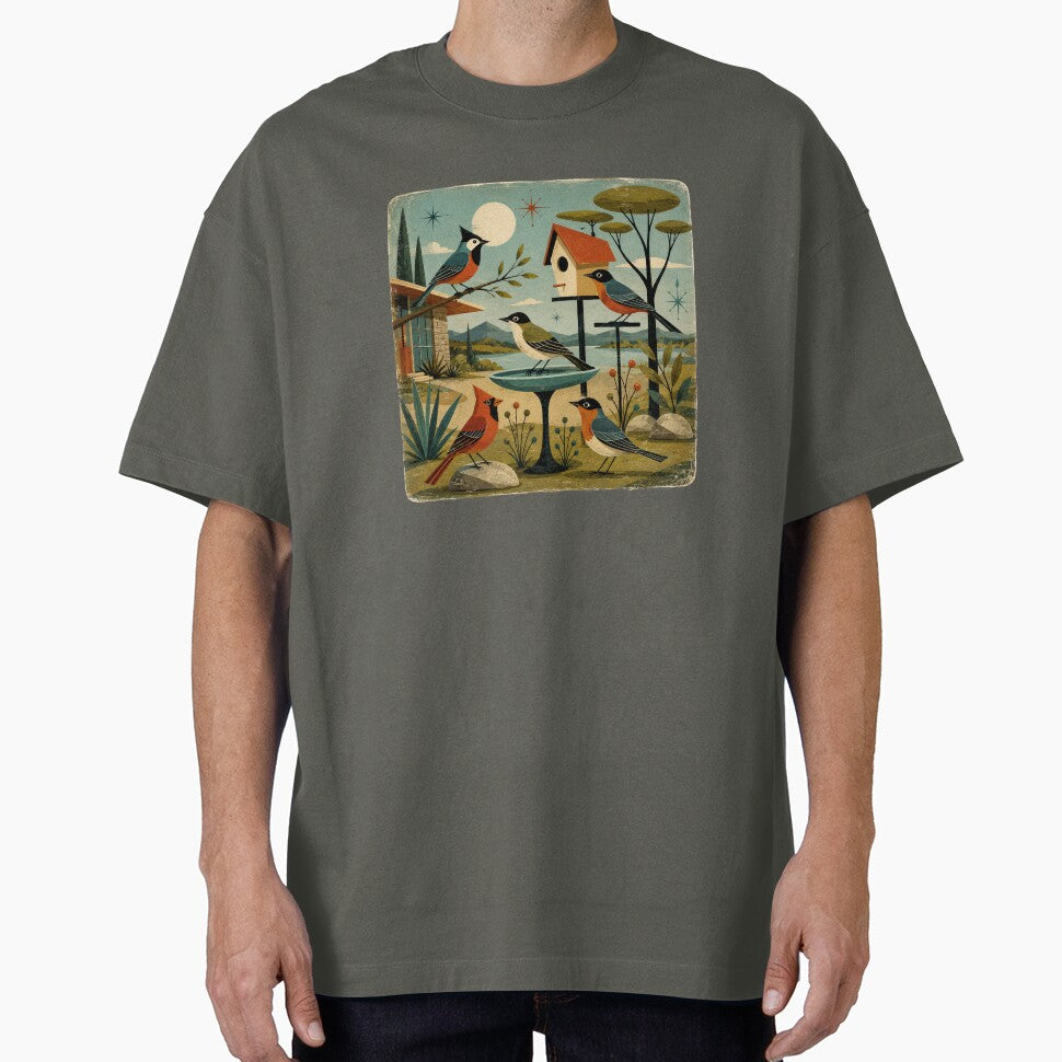 Mid-Century modern birds. by Moon Hollow Outfitters