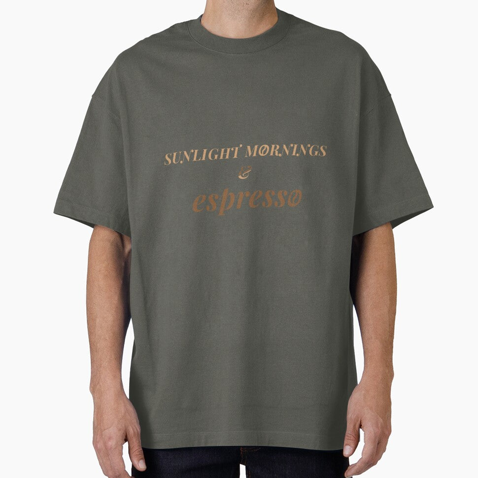 Sunlight Mornings & Espresso T-Shirt – Soft Aesthetic Coffee Lifestyle Tee by PixelCraftBD