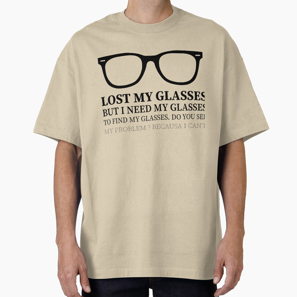 Lost my GLASSES- Unisex Short Sleeve Tee- funny nerdy eye glasses hipster style t-shirt, optometrist eye chart geeky nerd tshirt gift shirt by charaf  ⭐ ⭐ ⭐ ⭐ ⭐ (+99)