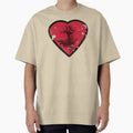 Love Nature - Grunge Tree and Heart - Earth Friendly T Shirt by Denis Marsili