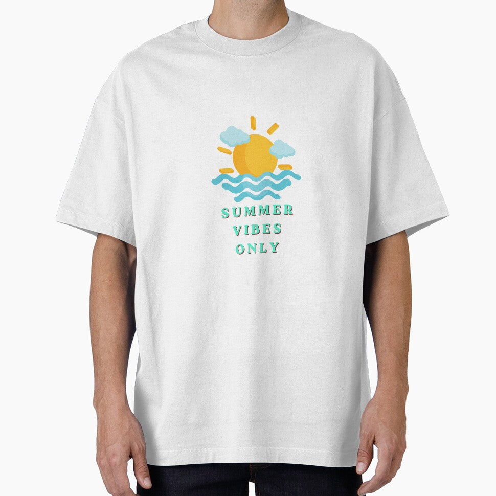 summer Vibes Only Sunset Beach T-Shirt | Ocean Summer Graphic Tee by RKS VIBES