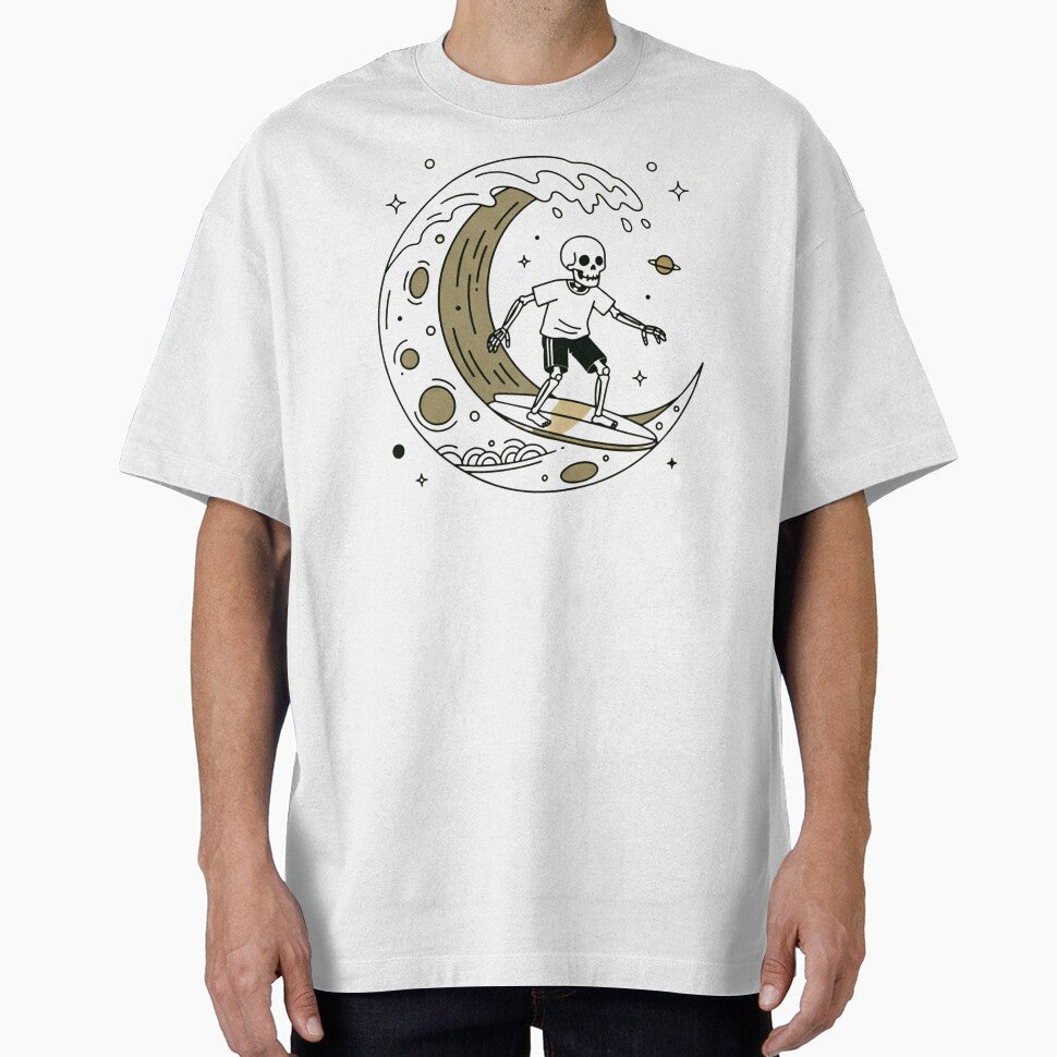 SURFER | Minimalist Skeleton Streetwear Art by DEADLINE.