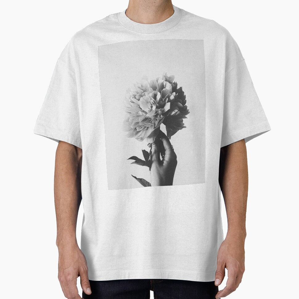 Black and white flower print by Anamika Mehta
