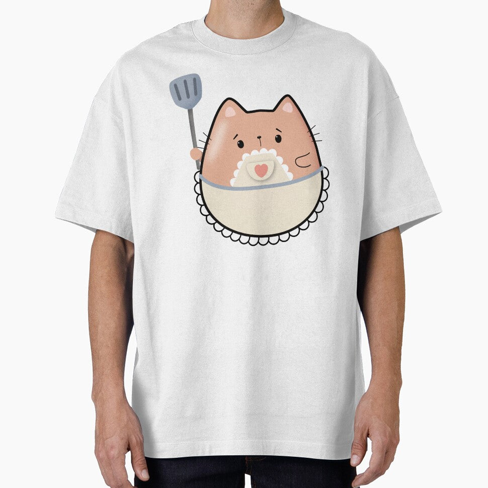 Kawaii Homemaker Cat by darklanterndsn