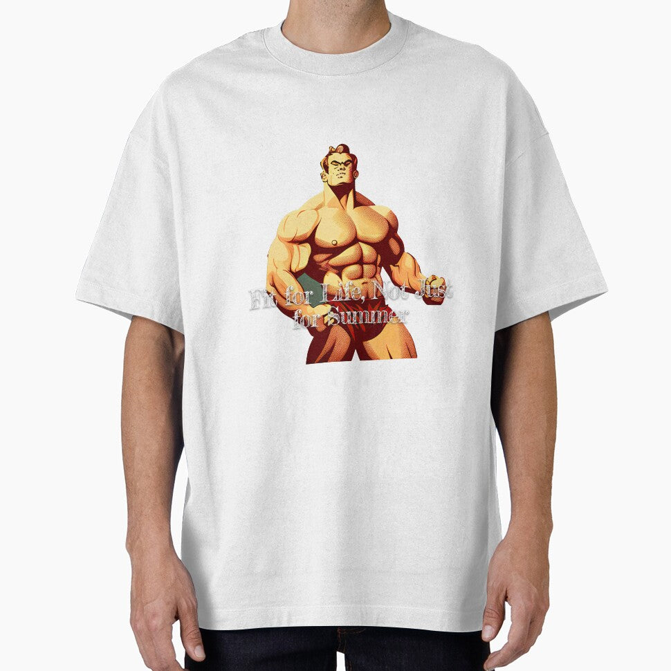 Fit for Life, Not Just for SummerDesignBodybuilding Fitness Gym Workout Exercise Merch Print Design by tengamerx