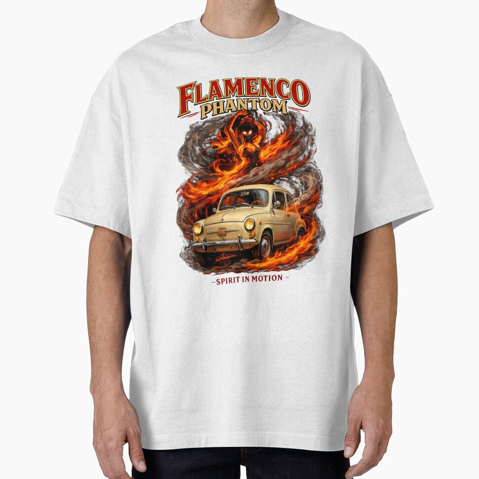Flamenco Phantom Vintage Spanish Car Art by Retro Arabica