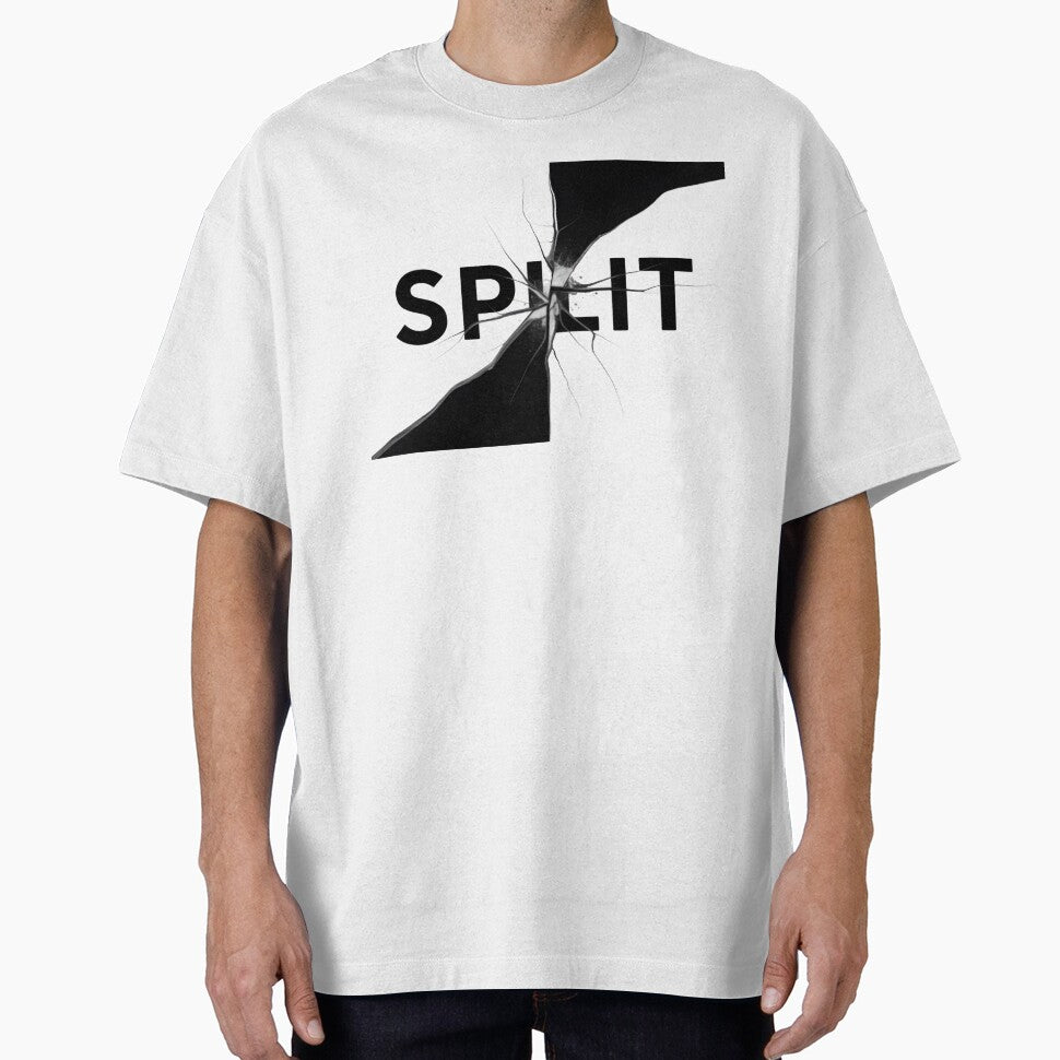 Split — Self Referential Typography Art Tee | Conceptual Designer Shirt | Unique Typographic Gift | Abstract Word Art Tee | Niche Graphic Designer Fashion by Abhi0