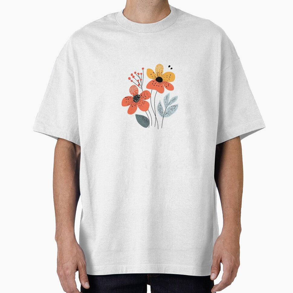 Retro Bloom – Minimal Flower Design by PicklersAnon