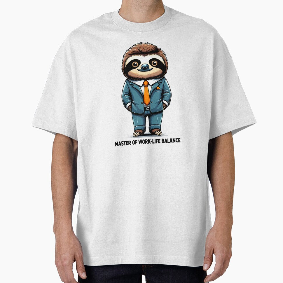Work Life Balance Sloth – Funny Office Humor Design by CyfroweMysli