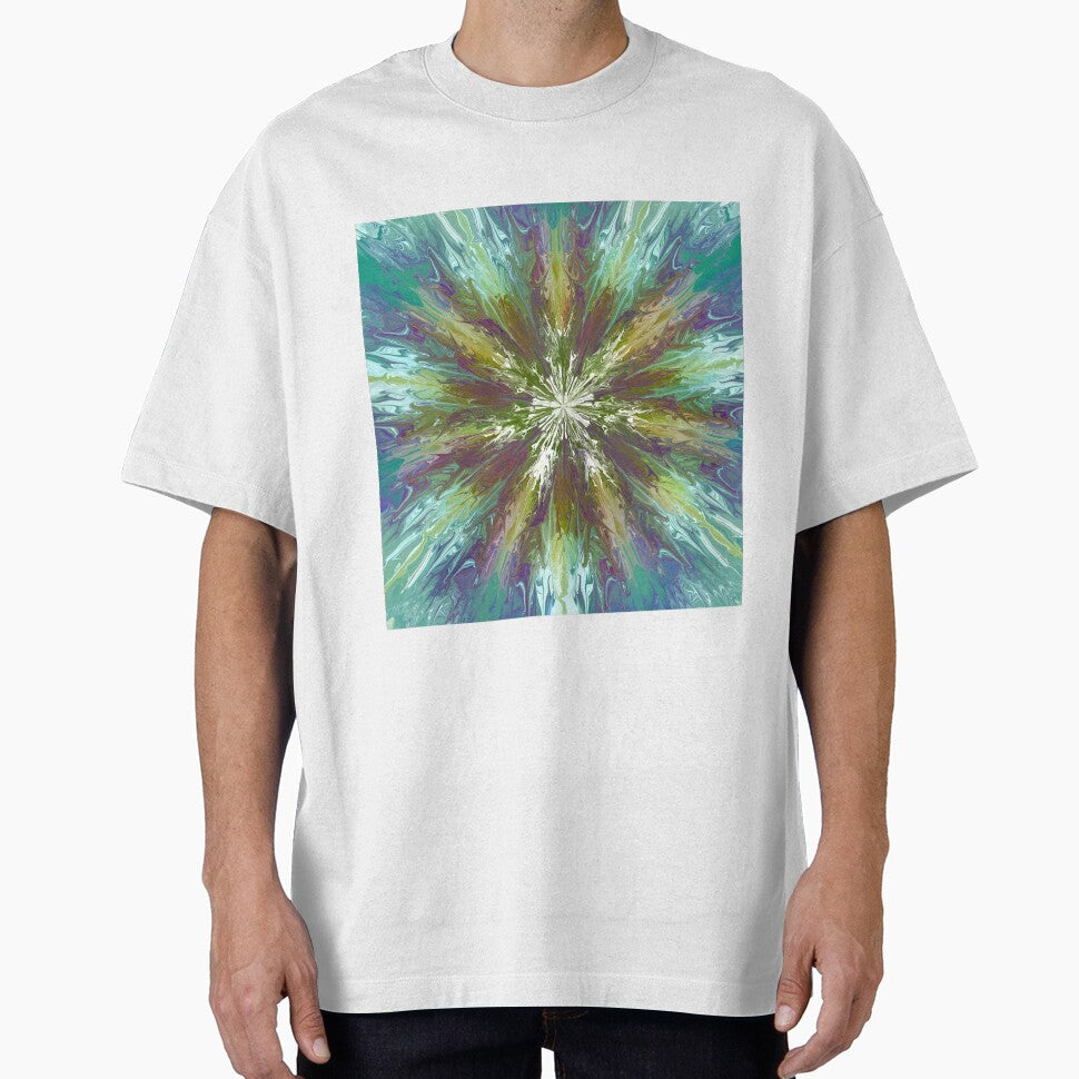 Abstract tie dye flower by VWDigitalPaint