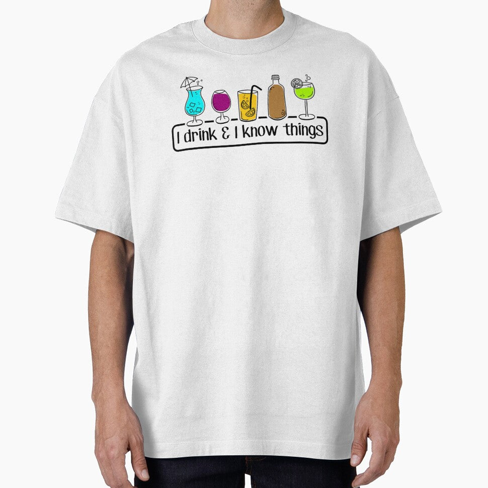 I DRINK and know THINGS - FUNNY cocktail lovers - social drinker - day drinking PARTY by originalsusie