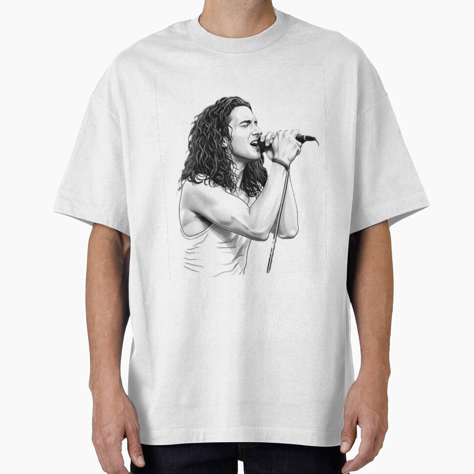 The Seattle Surfer: Young Grunge Vocalist Portrait by Fallen Ink