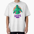Ganjasaurus Rex in colour! Vaporwave 80s sparkle design! by elflovesyou