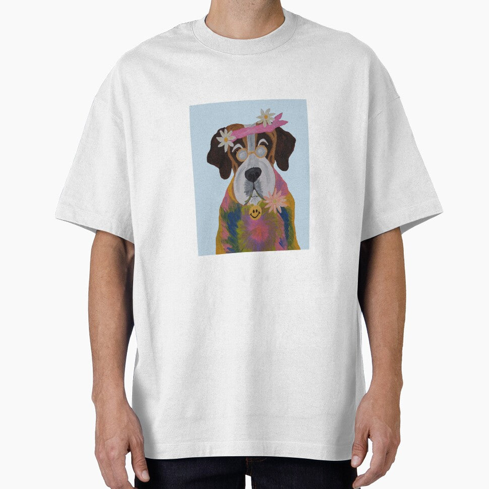 Saint Bernard Hippie by Squirreldumplings